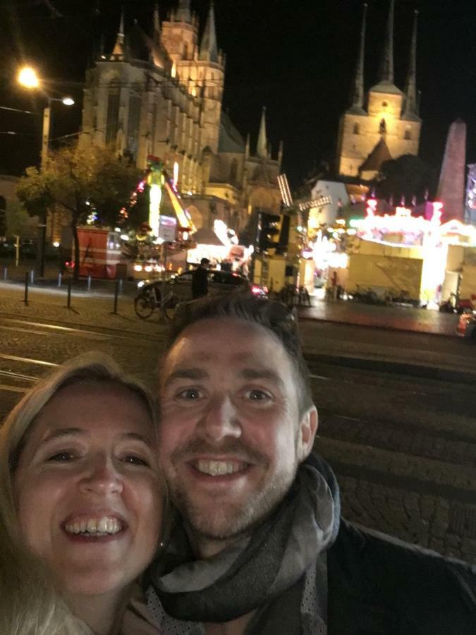 Ferienwohnung In Erfurt Mit Kleinem Balkon, 2 Schlafzimmer Esterno foto